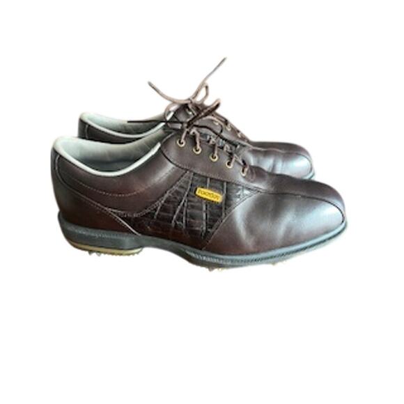 FootJoy “DryJoys” Men\'s sz 10M 53622 In Leather and Alligator Print Golf Shoes main image 11
